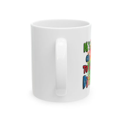 "It's Okay to Be Different" Dinosaur Mug